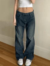 Vintage Blue Wash Boyfriend Jeans